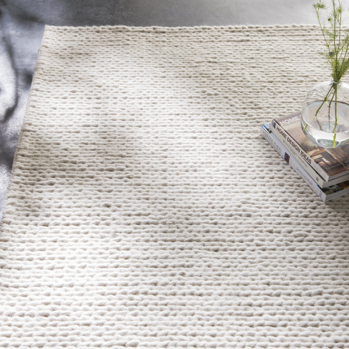 Dakota Fields Dunanney Hand Braided Ivory Area Rug & Reviews Wayfair